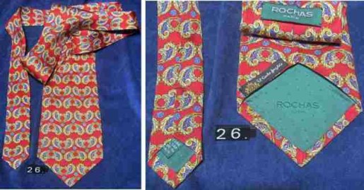 26 CORBATA ROCHAS PARIS SEDA